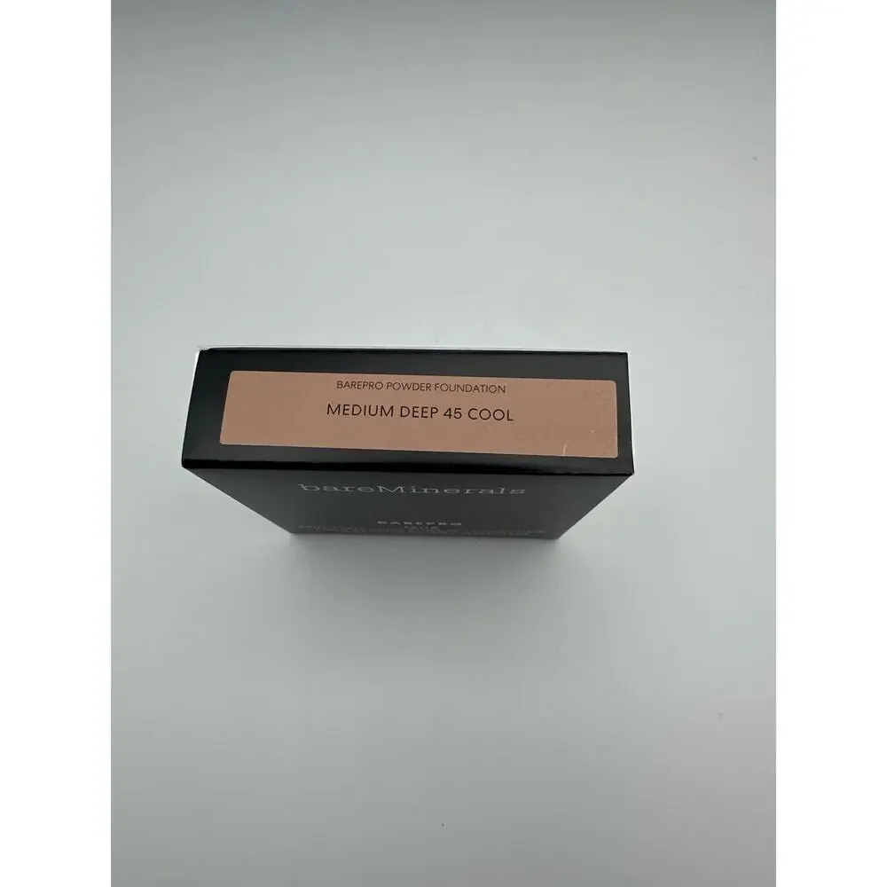 BareMinerals BarePro Skin Perfecting Powder Foundation Medium Deep 45 Cool NIB